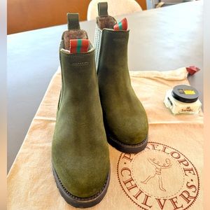 Penelope Chilvers Oscar Wool Lined Boot Olive 37